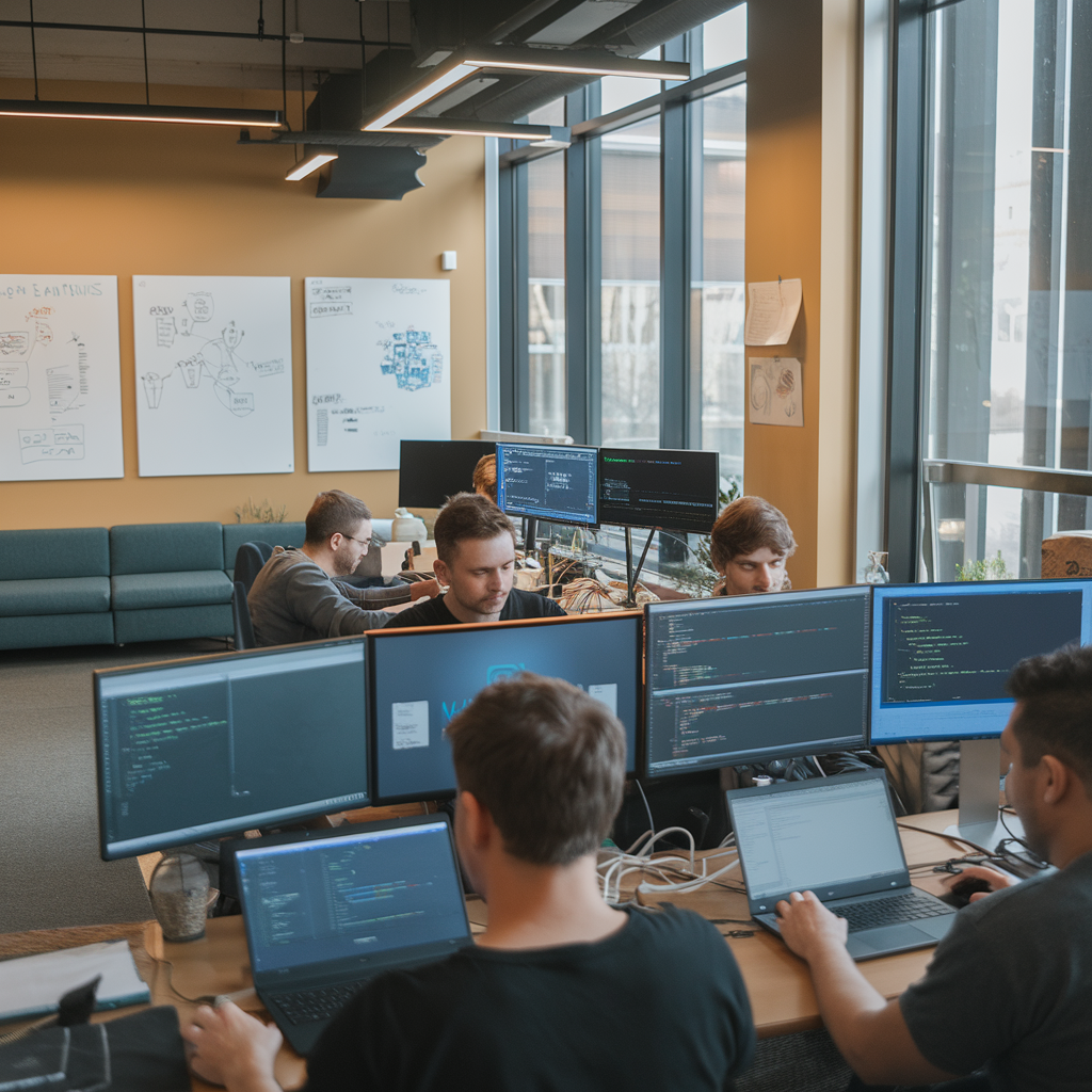 The process of digital transformation for businesses  
